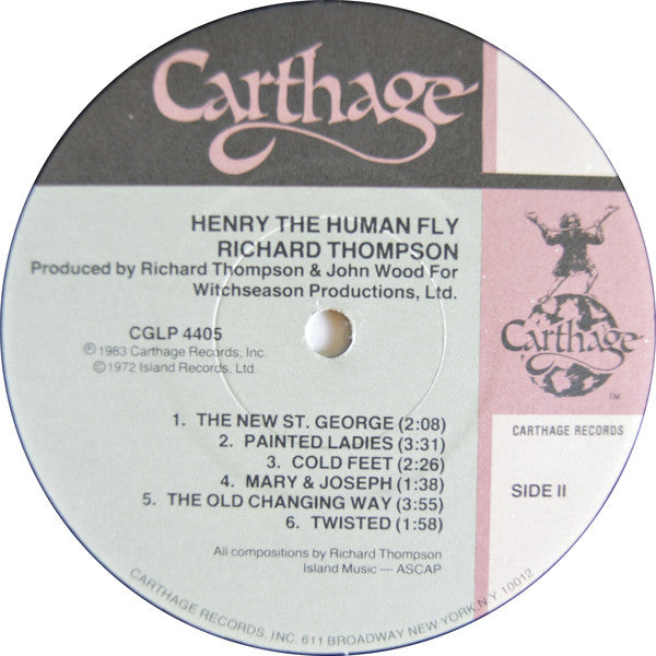 Richard Thompson : Henry The Human Fly (LP, Album, RP)
