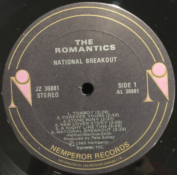 The Romantics : National Breakout (LP, Album)