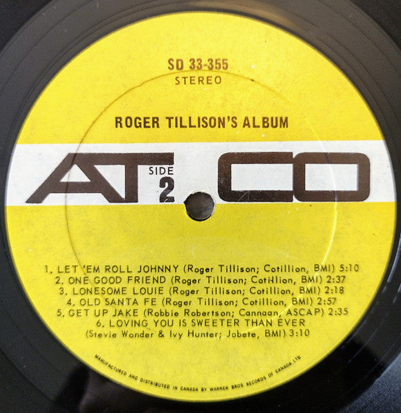 Roger Tillison : Roger Tillison's Album (LP, Album)