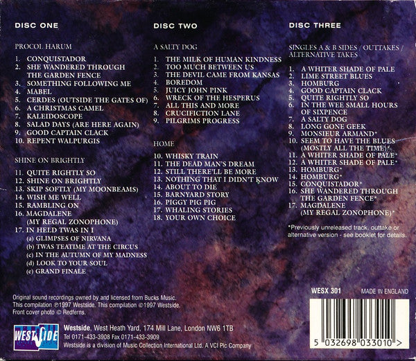 Procol Harum : 30th Anniversary Anthology (3xCD, Comp, Mono, Dis + Box)