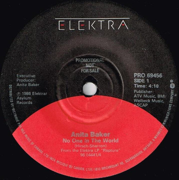 Anita Baker : No One In The World (7", Single, Promo)