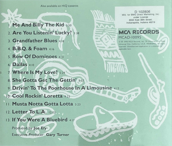 Joe Ely : Live At Liberty Lunch (CD, Album, Club)