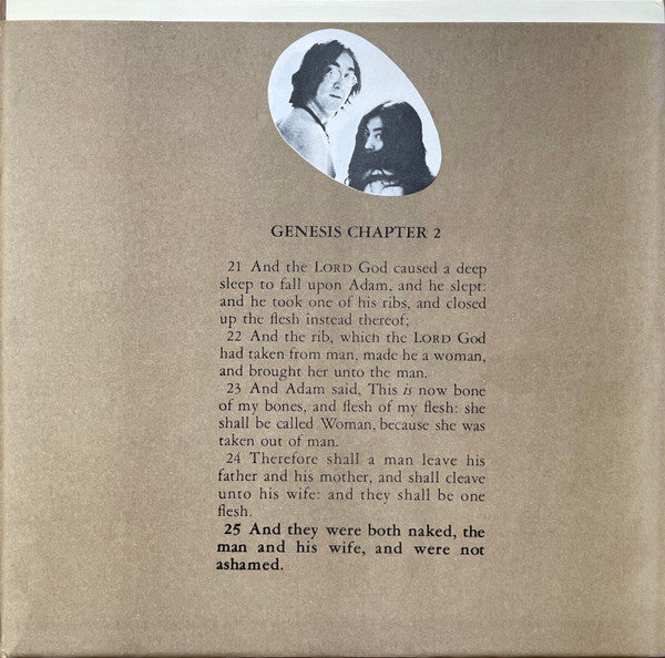 John Lennon & Yoko Ono : Unfinished Music No. 1. Two Virgins (LP, Album, RE)