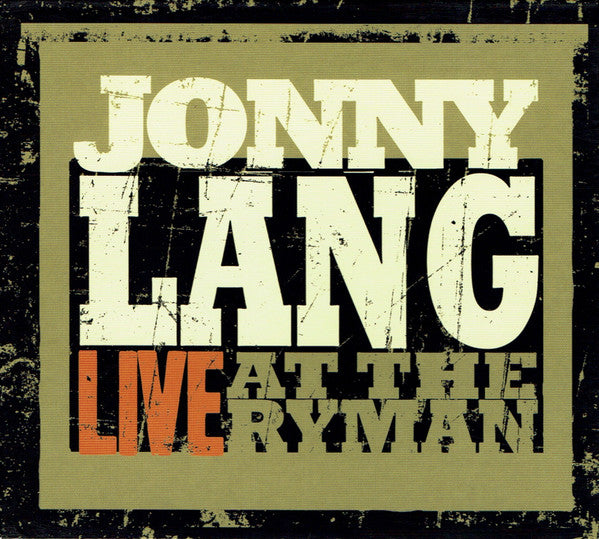 Jonny Lang : Live At The Ryman (CD, Album)