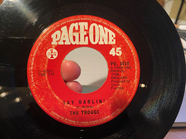 The Troggs : Hip Hip Hooray (7", Single)