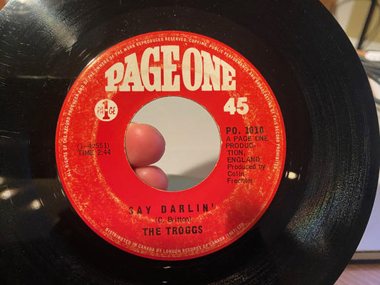 The Troggs : Hip Hip Hooray (7", Single)