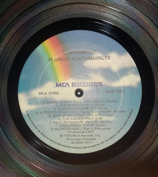 Steppenwolf : Sixteen Great Performances (LP, Comp)