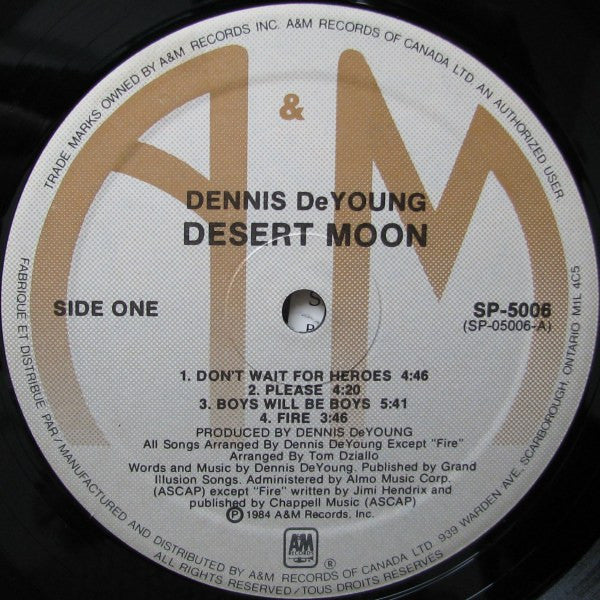 Dennis DeYoung : Desert Moon (LP, Album)