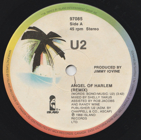 U2 : Angel Of Harlem (7", Single)