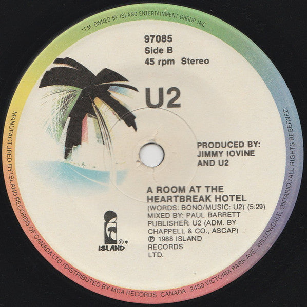 U2 : Angel Of Harlem (7", Single)