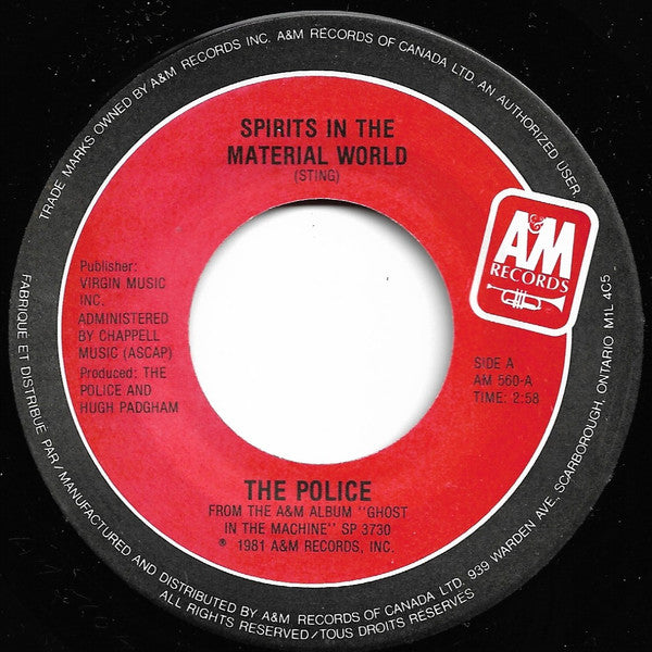 The Police : Spirits In The Material World (7", Single)