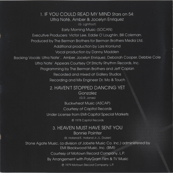 Various : 54 (Music From The Miramax Motion Picture - Volume 2) (CD, Comp, Club, Dol)