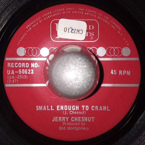 Jerry Chesnut : Small Enough To Crawl (7")
