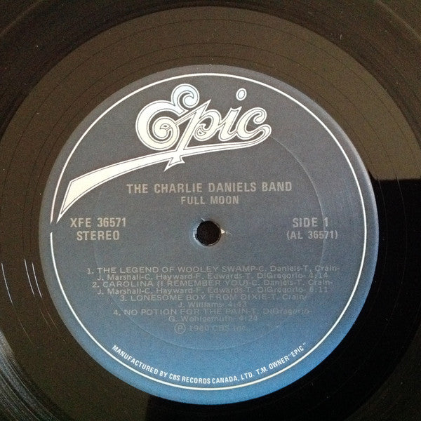 The Charlie Daniels Band : Full Moon (LP, Album)