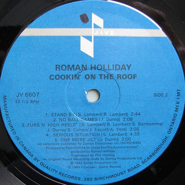 Roman Holliday : Cookin' On The Roof (LP, Album)