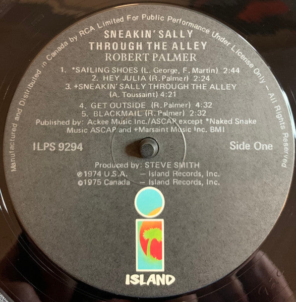 Robert Palmer : Sneakin' Sally Through The Alley (LP, Album)