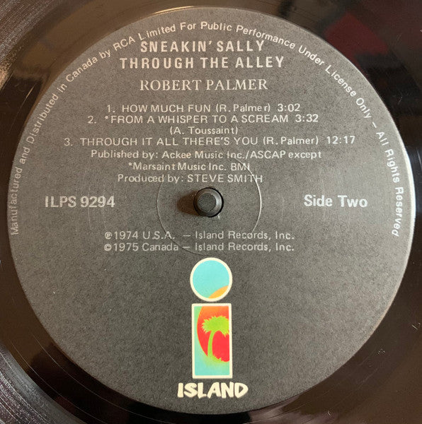 Robert Palmer : Sneakin' Sally Through The Alley (LP, Album)