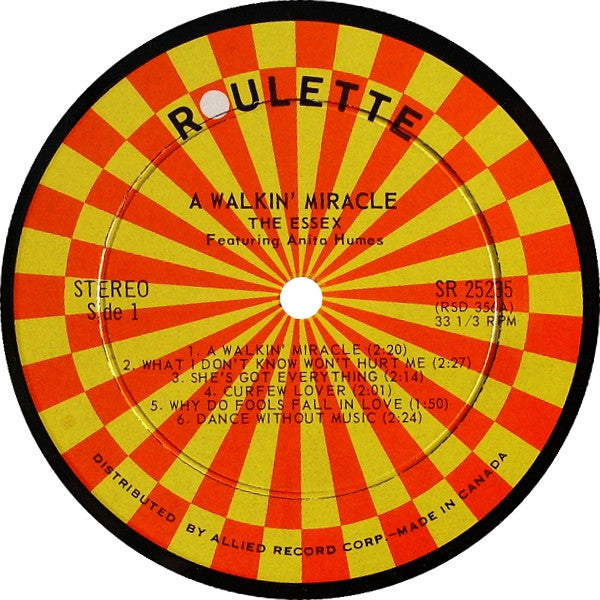 The Essex : A Walkin' Miracle (LP)