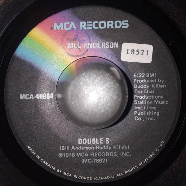 Bill Anderson (2) : Double S (7", Single)