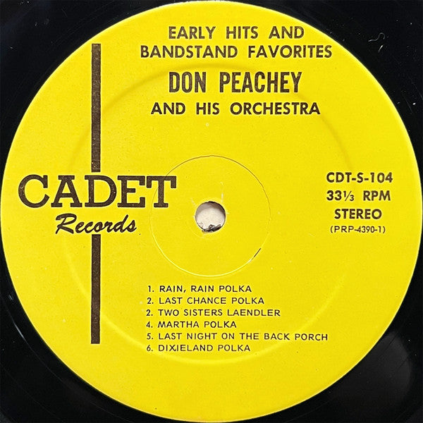 Don Peachey And His Orchestra : Early Hits And Bandstand Favorites (LP, Album)