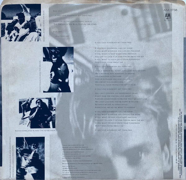 Sting : If You Love Somebody Set Them Free (7", Yel)