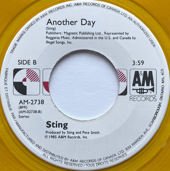 Sting : If You Love Somebody Set Them Free (7", Yel)