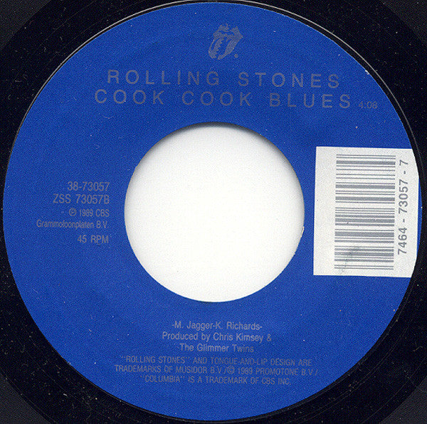 Rolling Stones* : Rock And A Hard Place (7", Single, Styrene, Car)