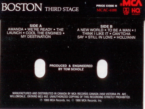 Boston : Third Stage (Cass, Album, Dol)