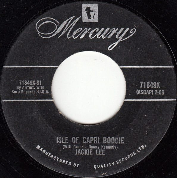Jackie Lee (5) : Isle Of Capri Boogie (7", Single)