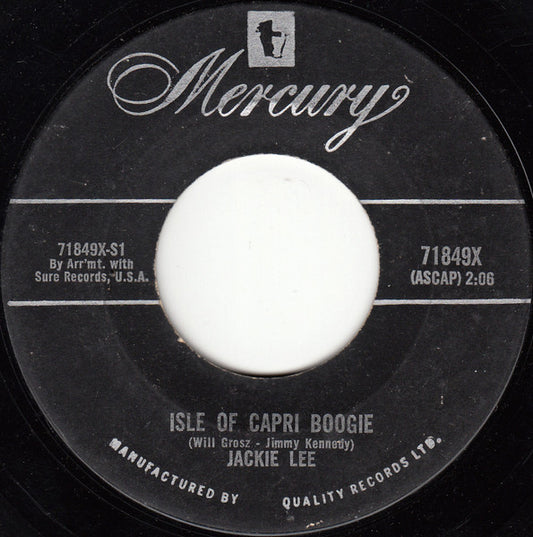 Jackie Lee (5) : Isle Of Capri Boogie (7", Single)