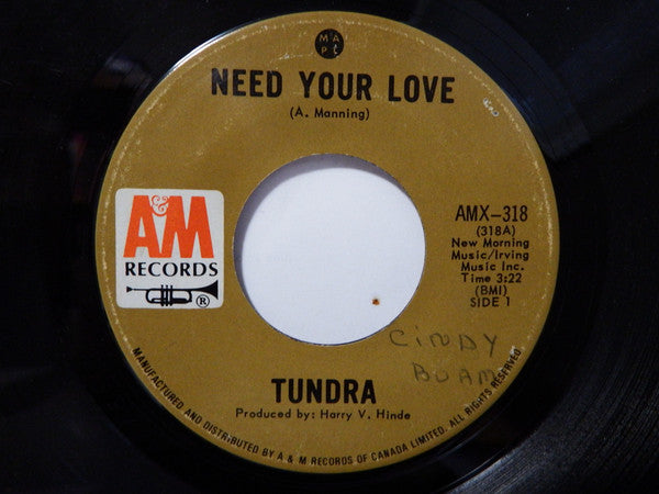 Tundra* : Need Our Love (7", Single)