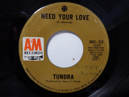 Tundra* : Need Our Love (7", Single)