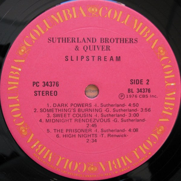 Sutherland Brothers & Quiver : Slipstream (LP, Album)