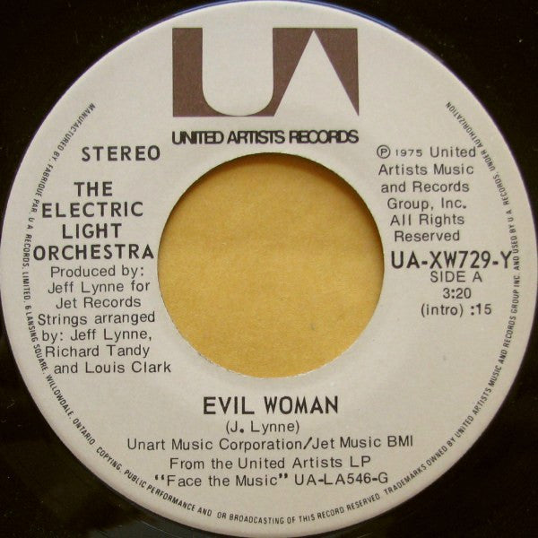 Electric Light Orchestra : Evil Woman (7", Single)