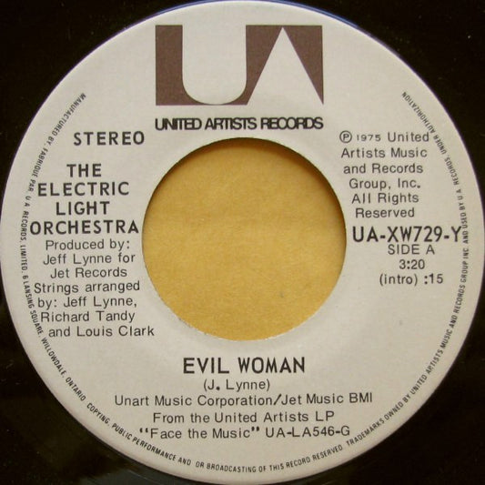Electric Light Orchestra : Evil Woman (7", Single)