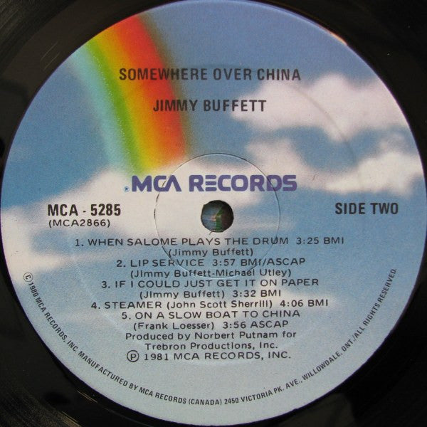 Jimmy Buffett : Somewhere Over China (LP, Album)