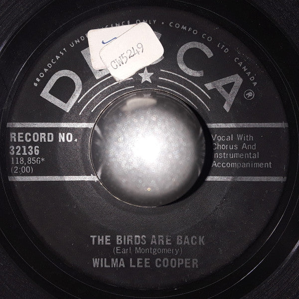 Wilma Lee Cooper : Never Very Far From My Mind (7", Single)
