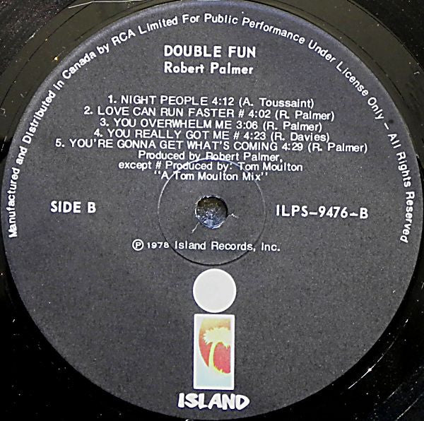 Robert Palmer : Double Fun (LP, Album)