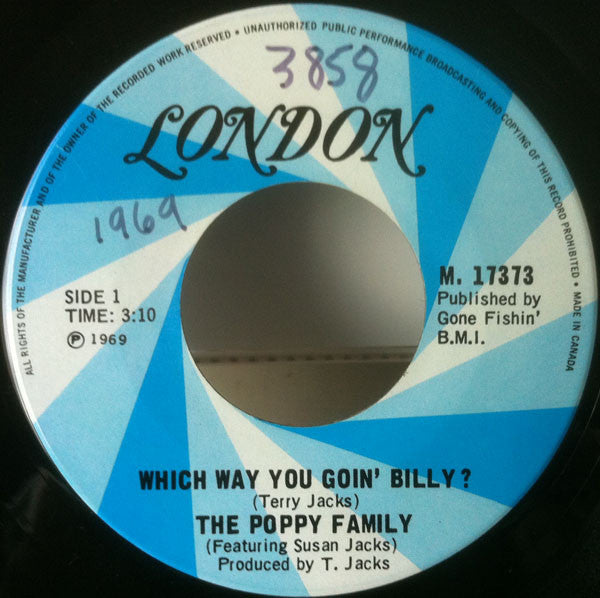 The Poppy Family : Which Way You Goin' Billy? (7", Single)