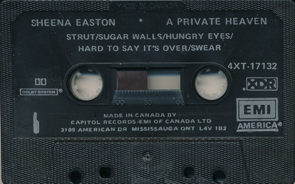 Sheena Easton : A Private Heaven (Cass, Album)