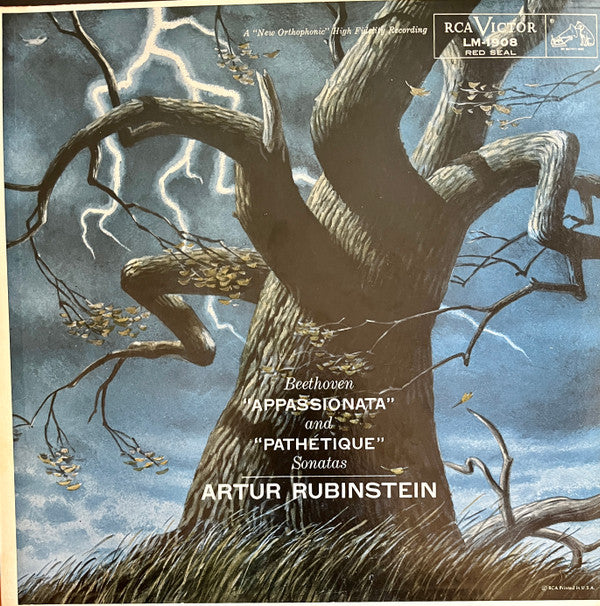 Ludwig van Beethoven, Arthur Rubinstein : "Appassionata" And "Pathétique" Sonatas (LP, Album, Mono)