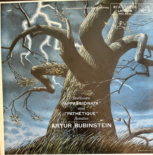 Ludwig van Beethoven, Arthur Rubinstein : "Appassionata" And "Pathétique" Sonatas (LP, Album, Mono)
