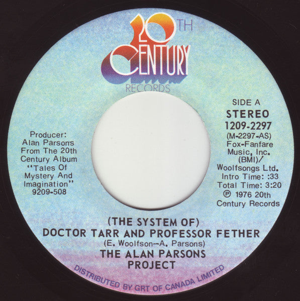 The Alan Parsons Project : (The System Of) Doctor Tarr And Professor Fether / A Dream Within A Dream (7", Single)