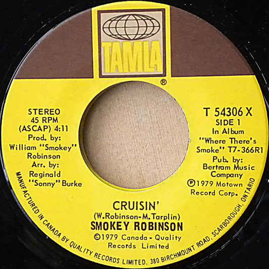 Smokey Robinson : Cruisin' / Ever Had A Dream (7", Single)