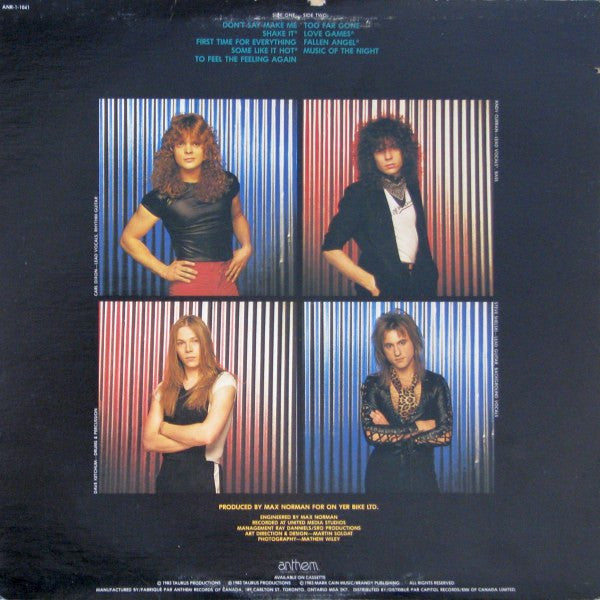 Coney Hatch : Outa Hand (LP, Album)