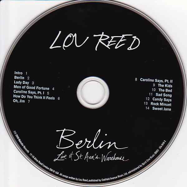 Lou Reed : Berlin: Live At St. Ann's Warehouse (CD, Album)