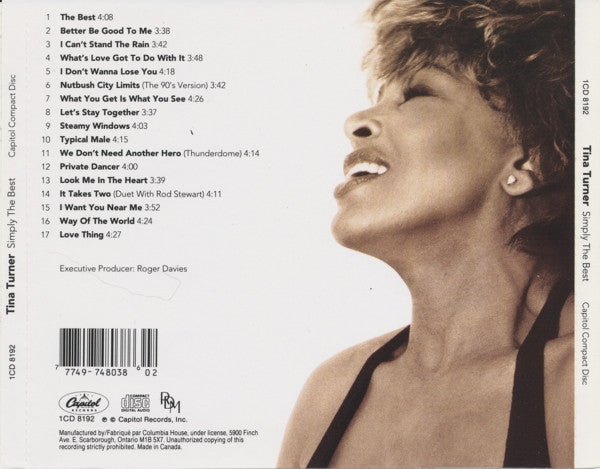 Tina Turner : Simply The Best (CD, Comp, Club)