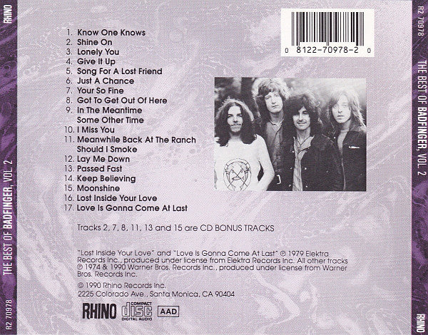 Badfinger : The Best Of Badfinger Volume II (CD, Comp, RM)
