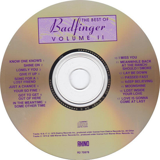 Badfinger : The Best Of Badfinger Volume II (CD, Comp, RM)