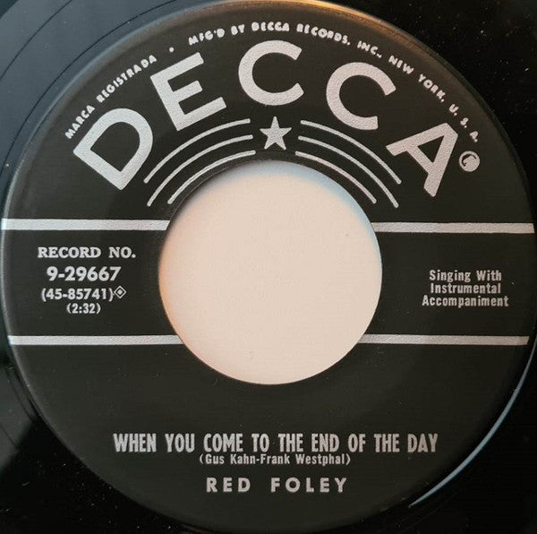 Red Foley : The Night Watch / When You Come To The End Of The Day (7", Single, Mono, Ric)